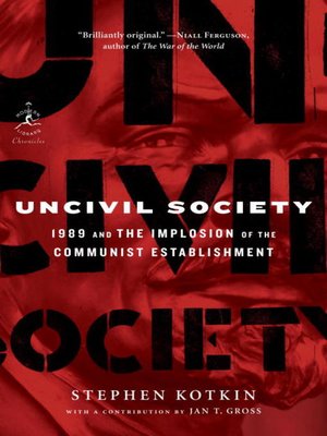 cover image of Uncivil Society